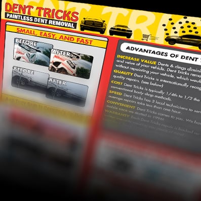 Dent Tricks Paintless Dent Removal Poster